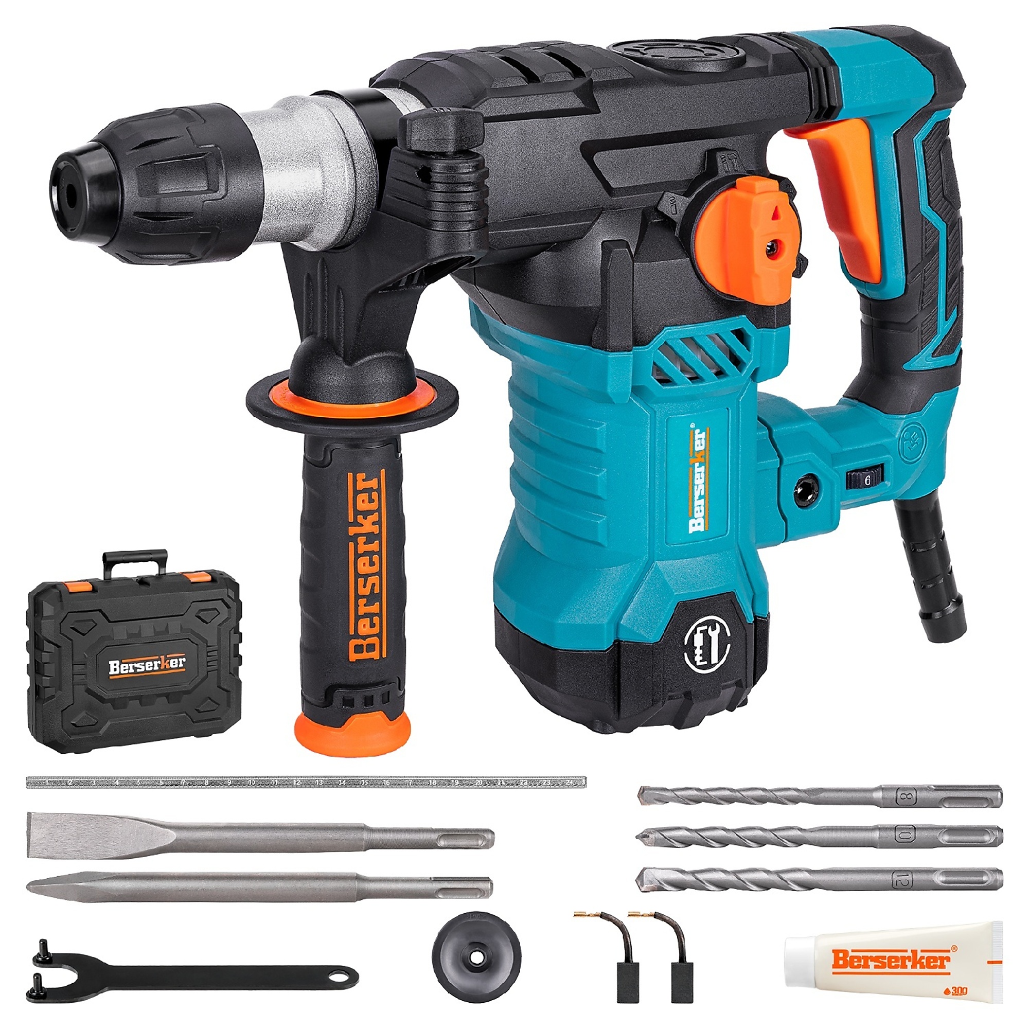 BlackTeck Variable Speed SDS-Plus Rotary Hammer Drill — 13 Amp, 1-9/16in., Corded, Carrying Case, Model# N2-32MB